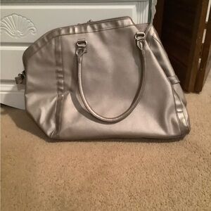 Elegant Silver Women's Handbag